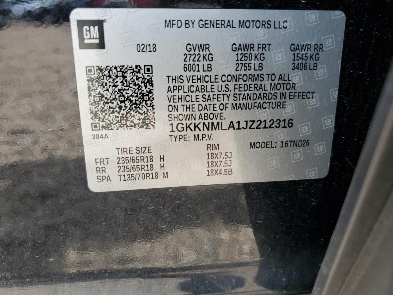 2018 GMC ACADIA