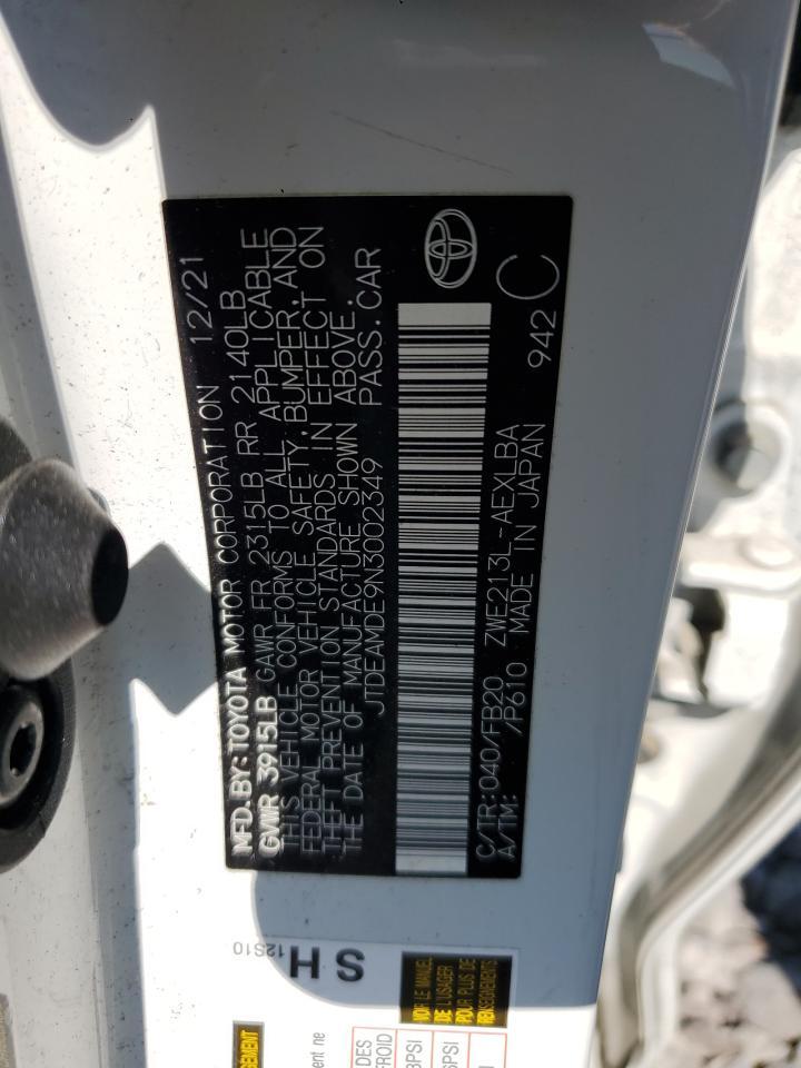 2022 TOYOTA COROLLA