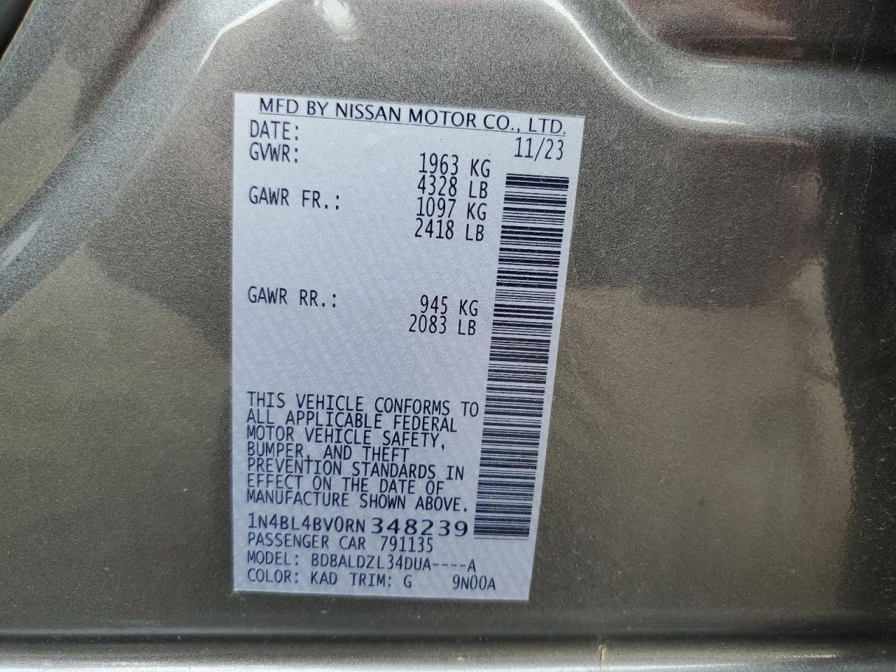 2024 NISSAN ALTIMA