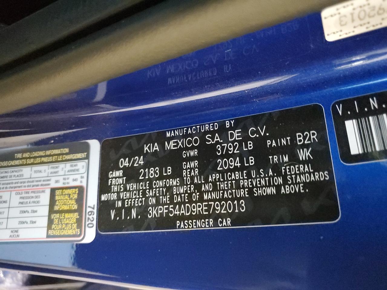 2024 KIA FORTE