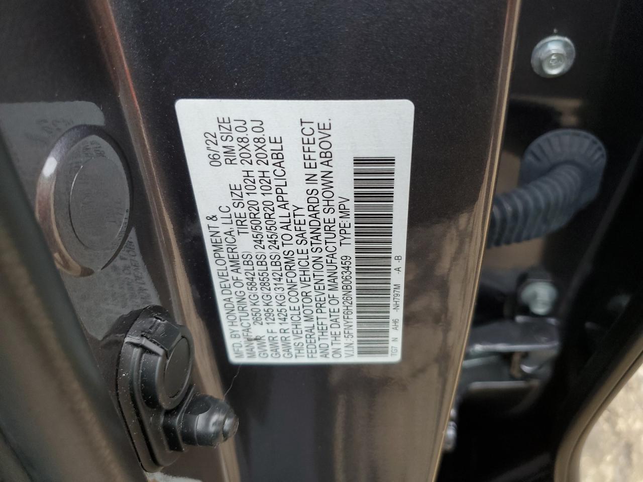 2022 HONDA PILOT