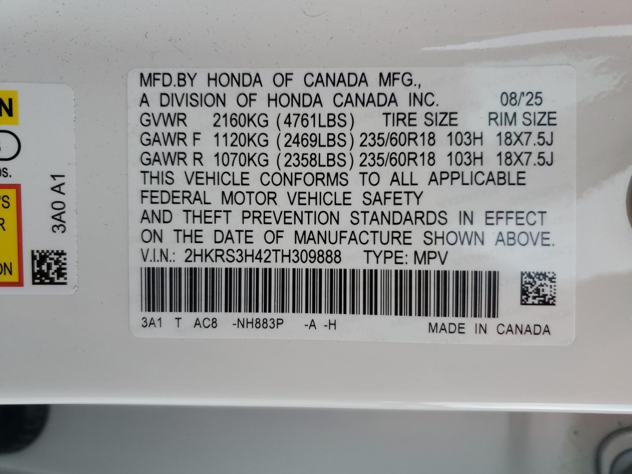 2026 HONDA CR-V
