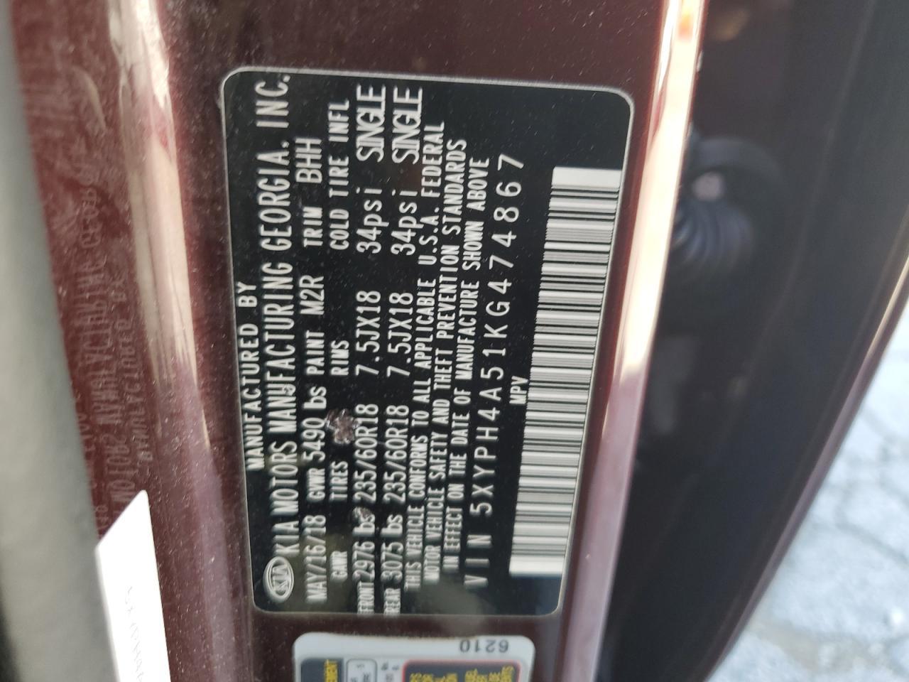 2019 KIA SORENTO