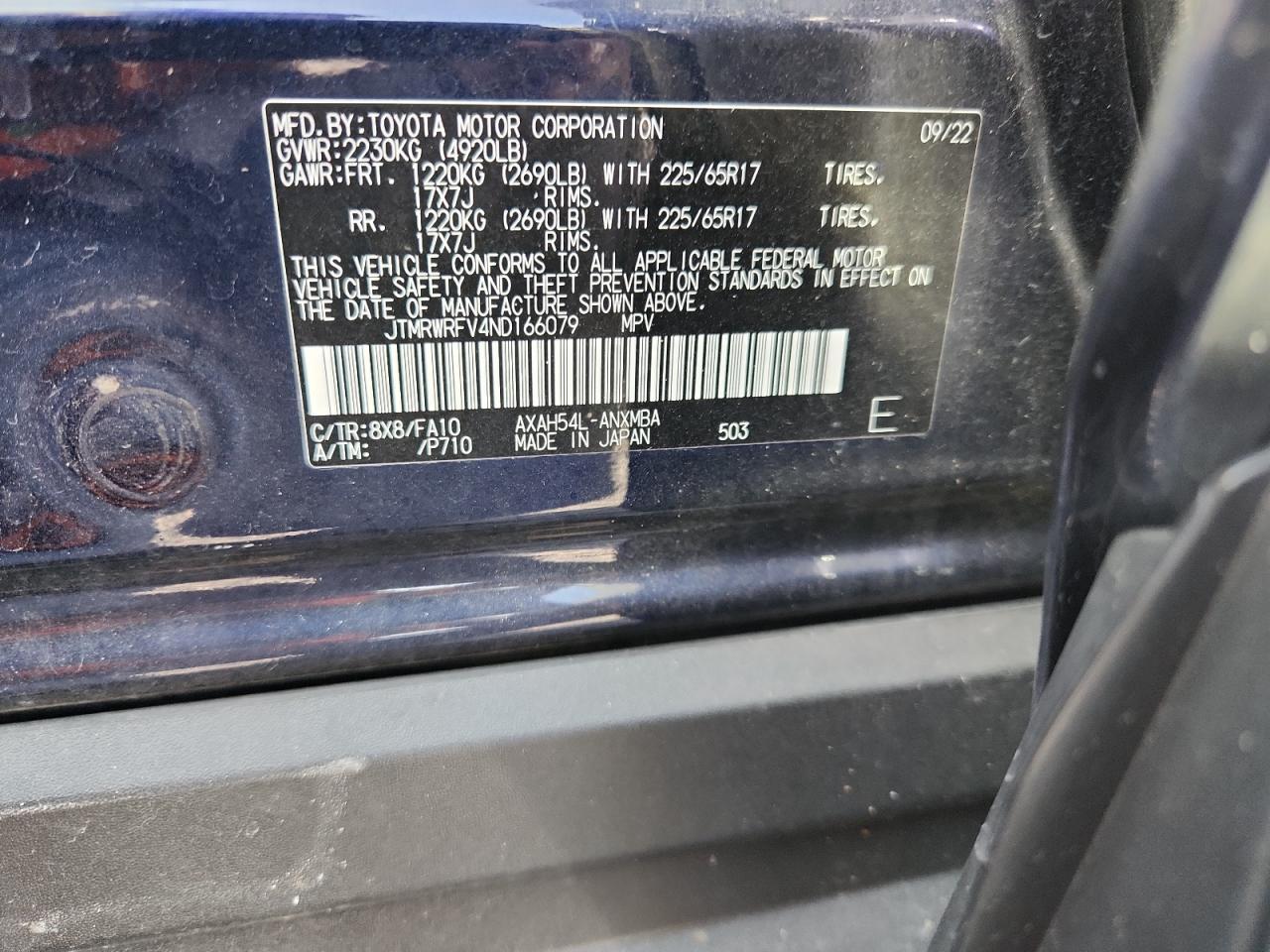 2022 TOYOTA RAV4