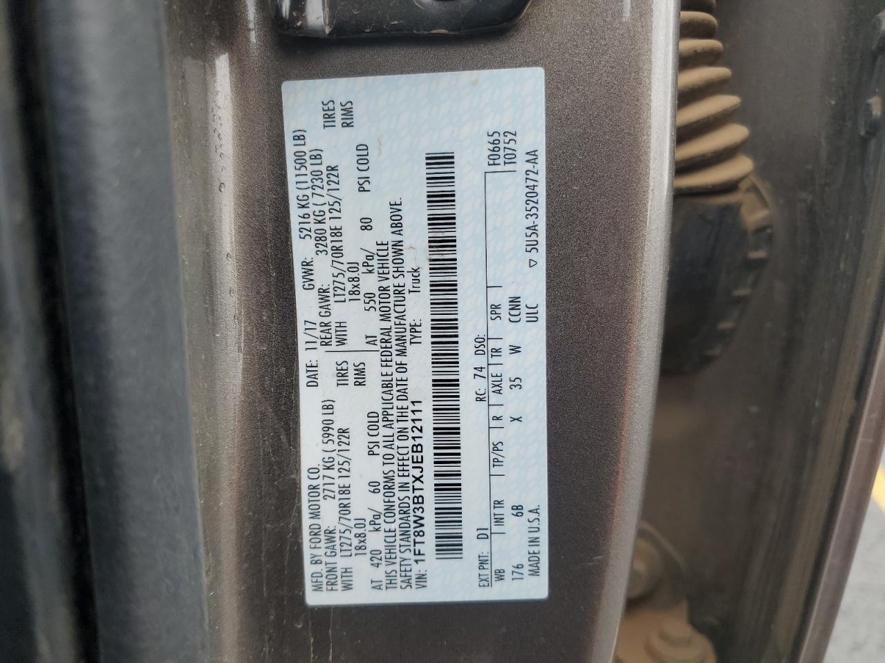 2018 FORD F-350