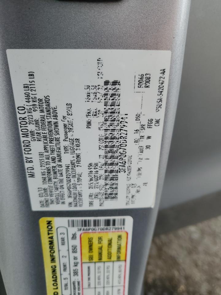 2013 FORD FUSION