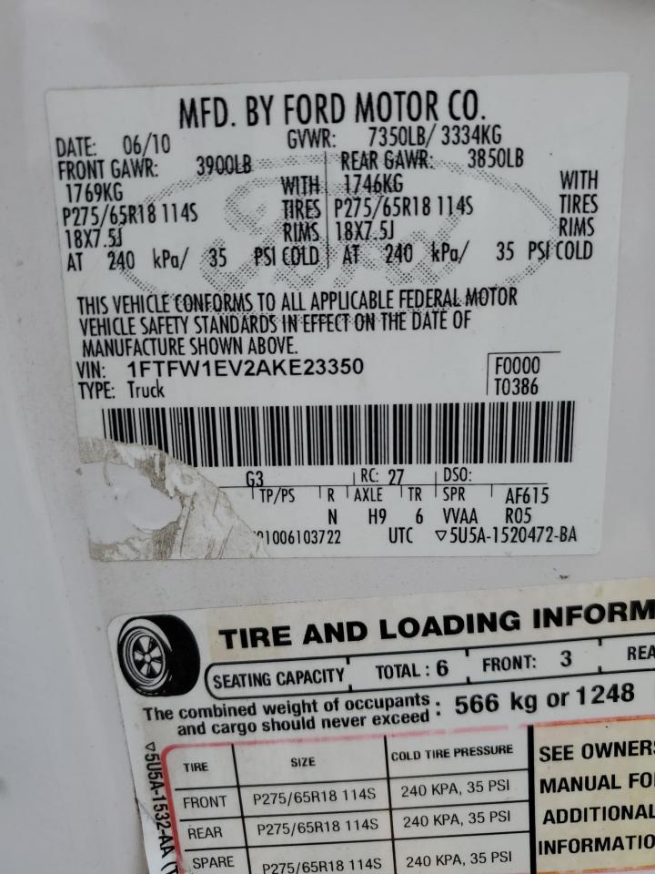 2010 FORD F-150