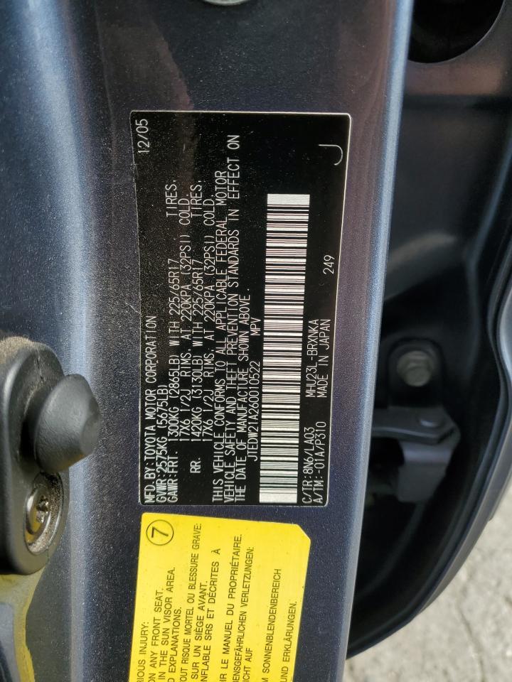 2006 TOYOTA HIGHLANDER