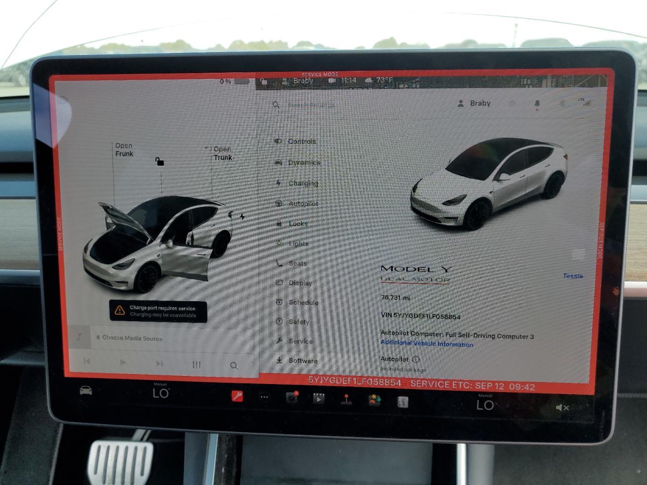 2020 TESLA MODEL Y