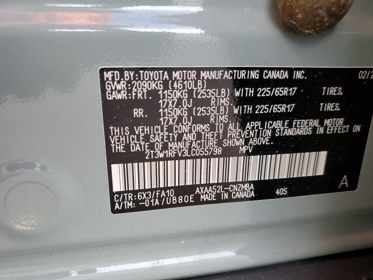 2020 TOYOTA RAV4