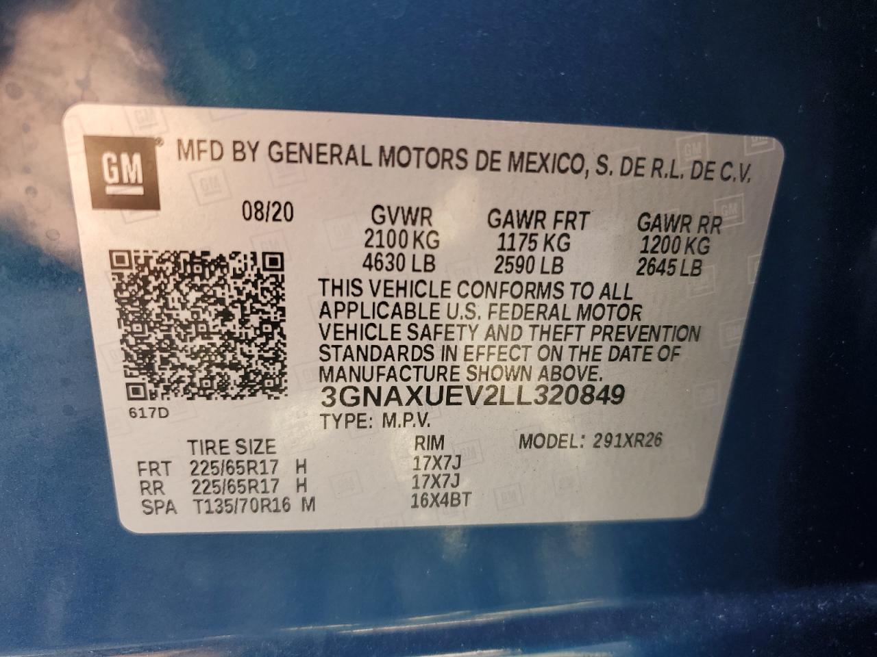 2020 CHEVROLET EQUINOX