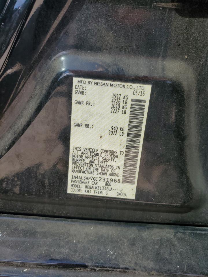 2016 NISSAN ALTIMA