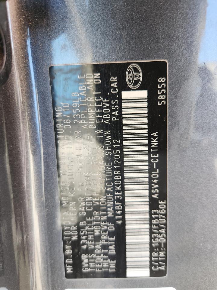 2011 TOYOTA CAMRY