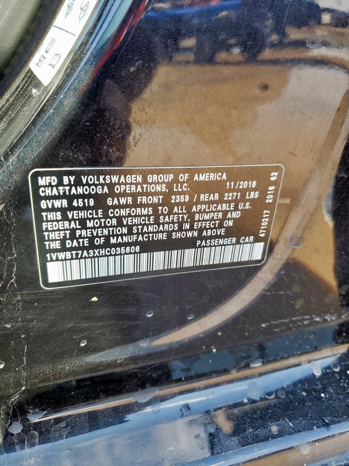 2017 VOLKSWAGEN Passat