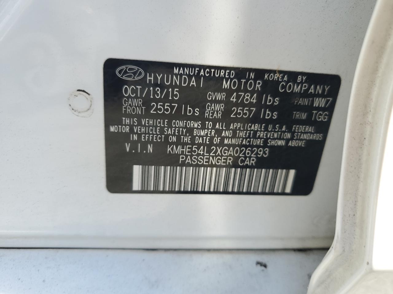 2016 HYUNDAI SONATA