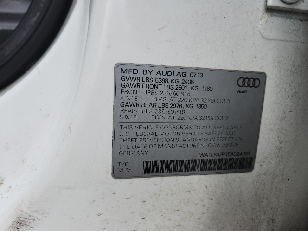 2014 AUDI Q5