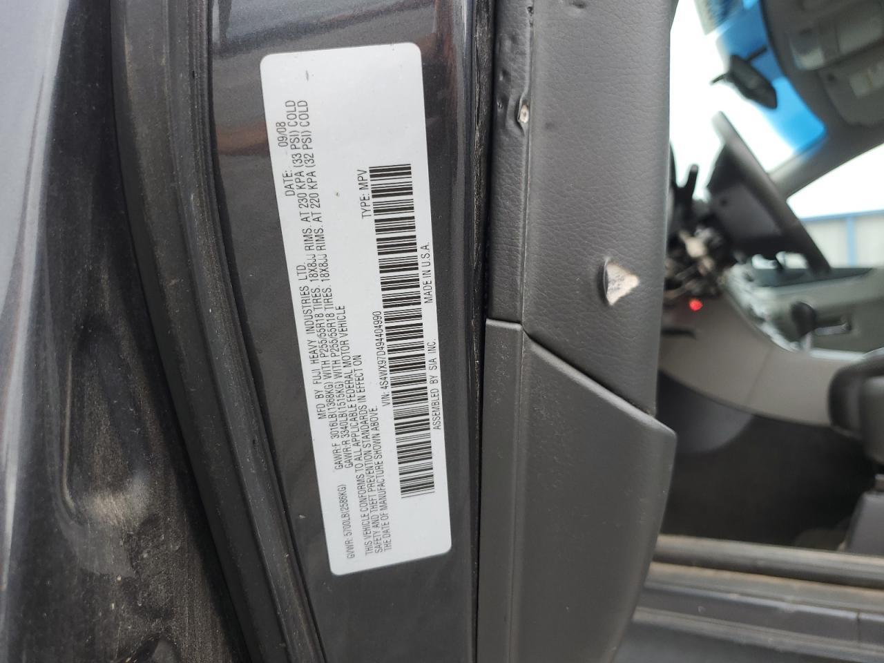 2009 SUBARU Tribeca
