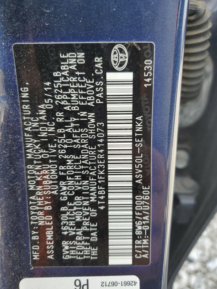 2014 TOYOTA CAMRY