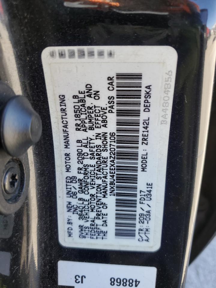 2010 TOYOTA COROLLA