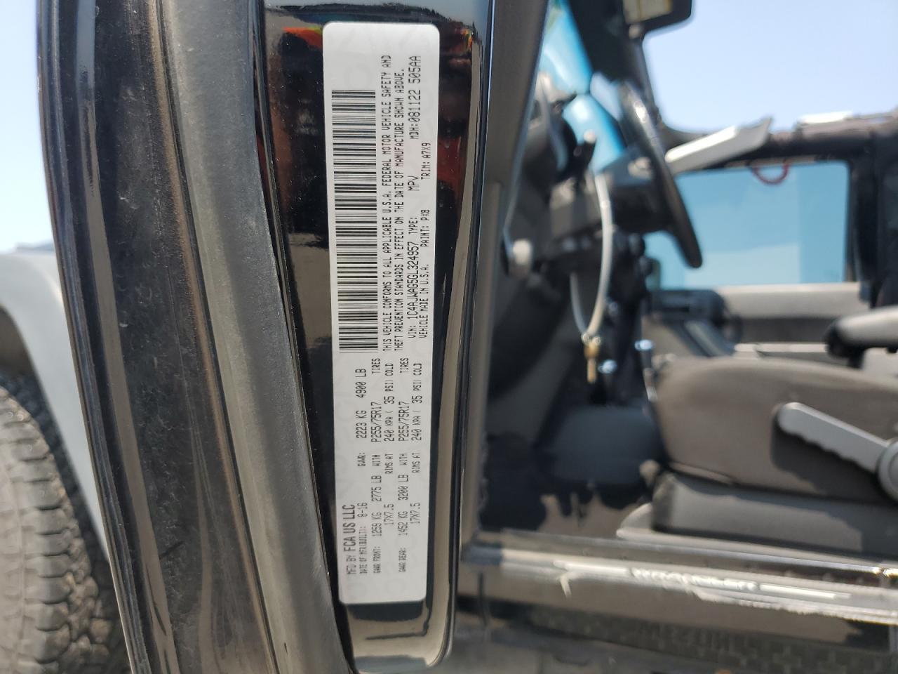2016 JEEP WRANGLER