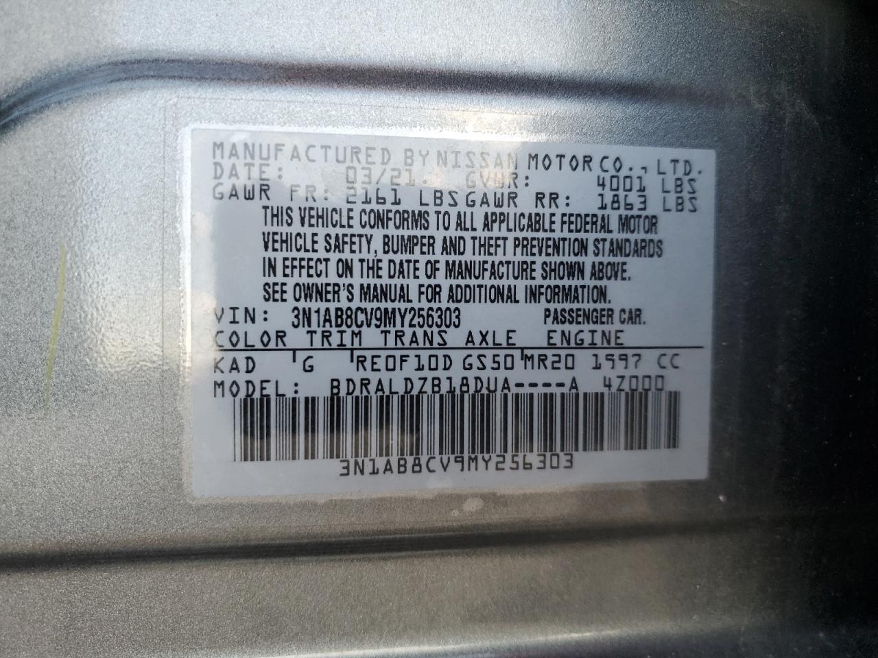 2021 NISSAN SENTRA