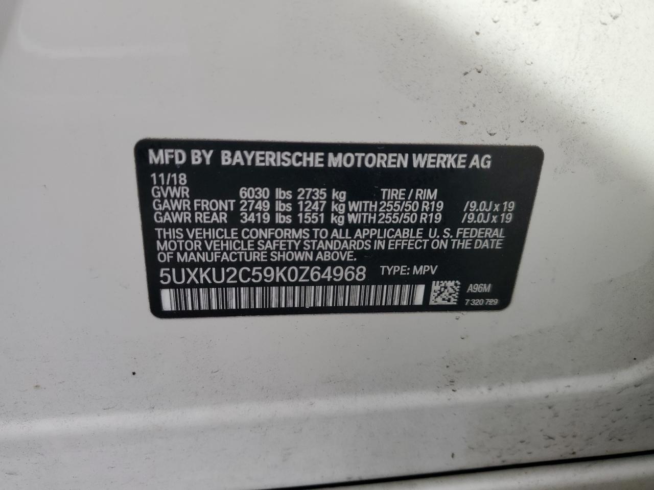 2019 BMW X6