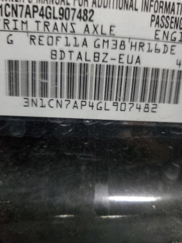 2016 NISSAN VERSA