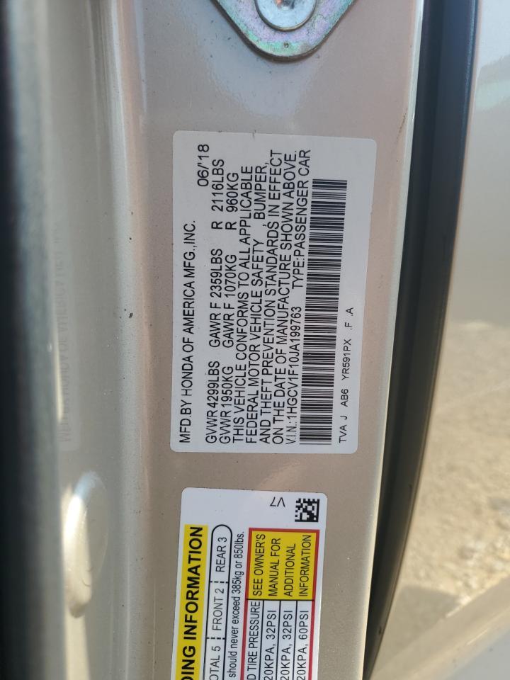 2018 HONDA ACCORD