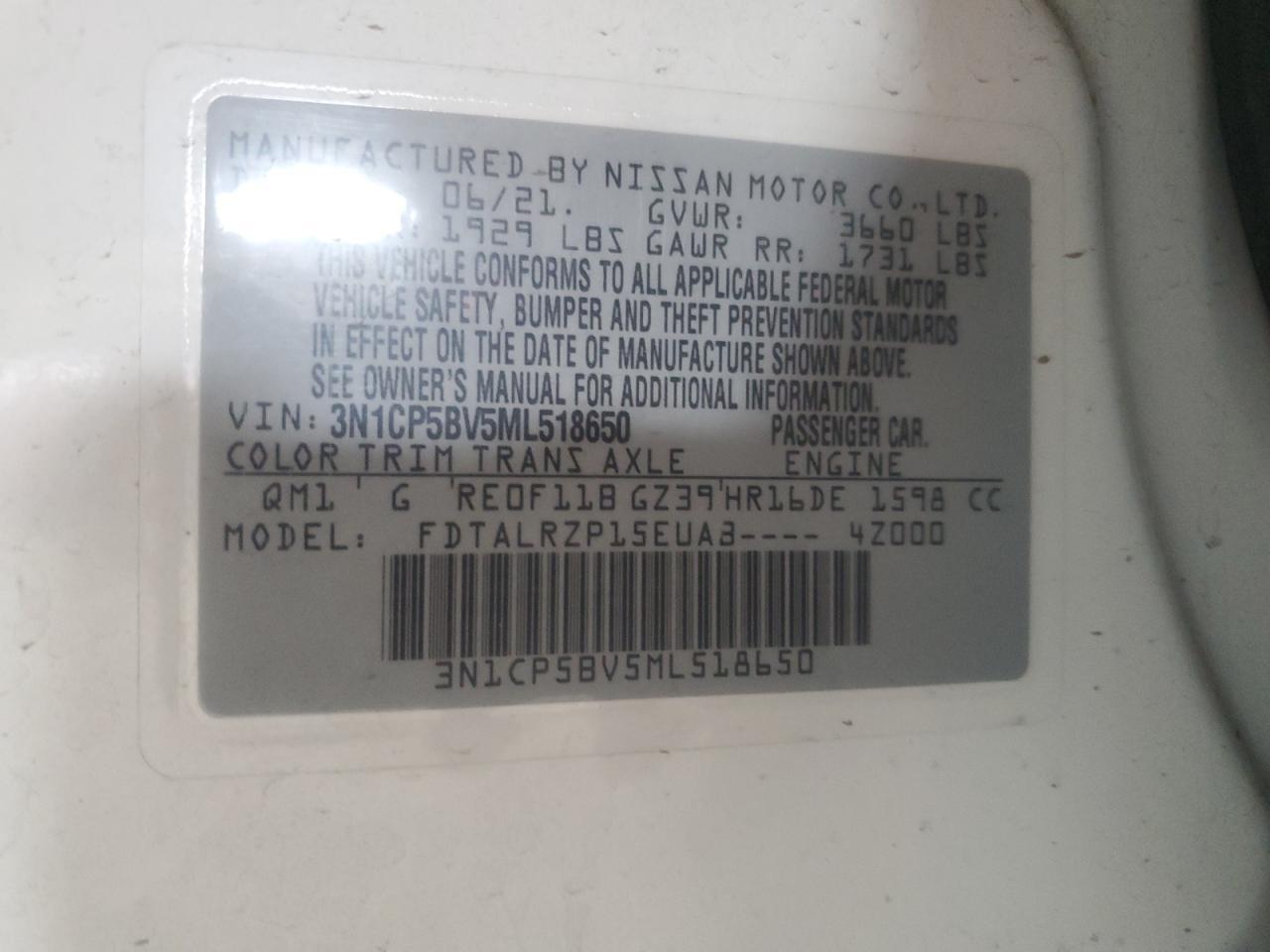 2021 NISSAN KICKS