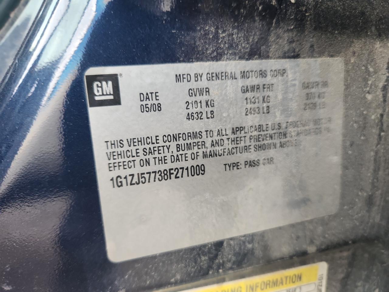 2008 CHEVROLET MALIBU