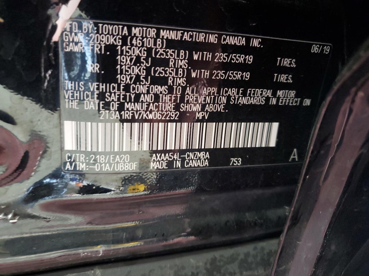 2019 TOYOTA RAV4