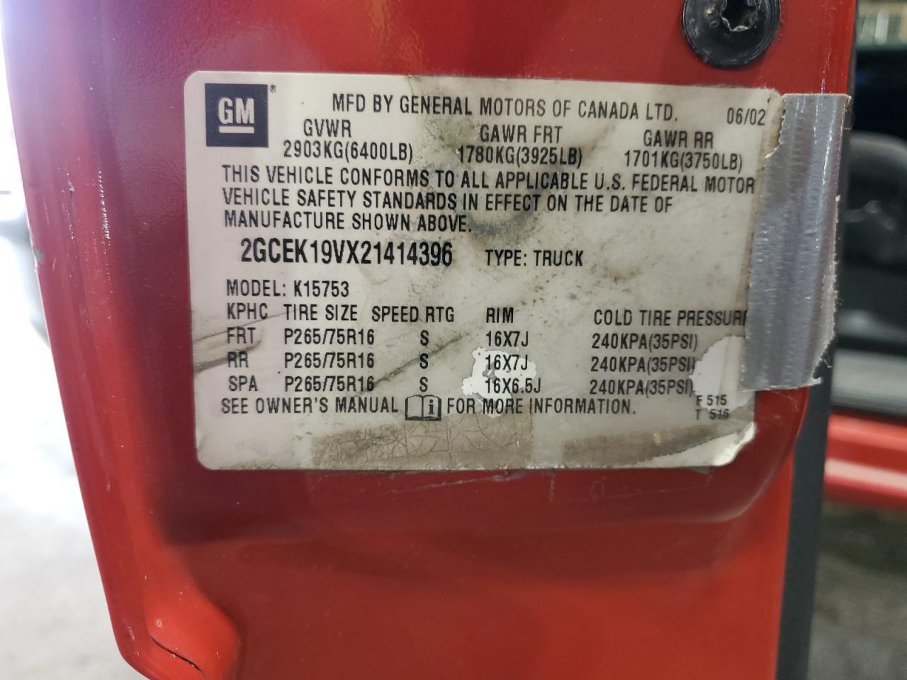 2002 CHEVROLET Silverado
