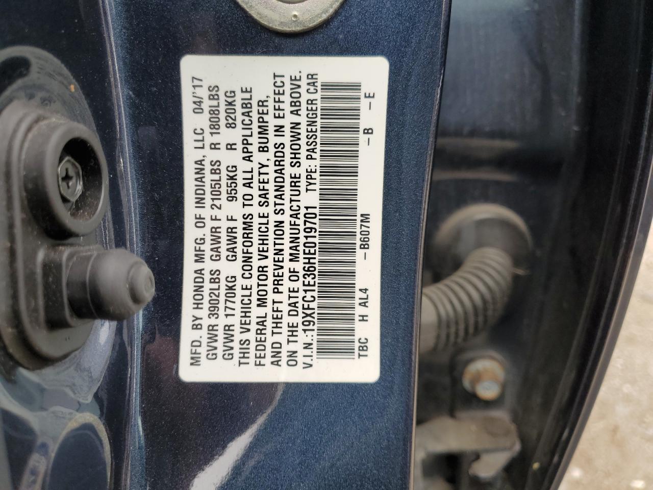 2017 HONDA CIVIC