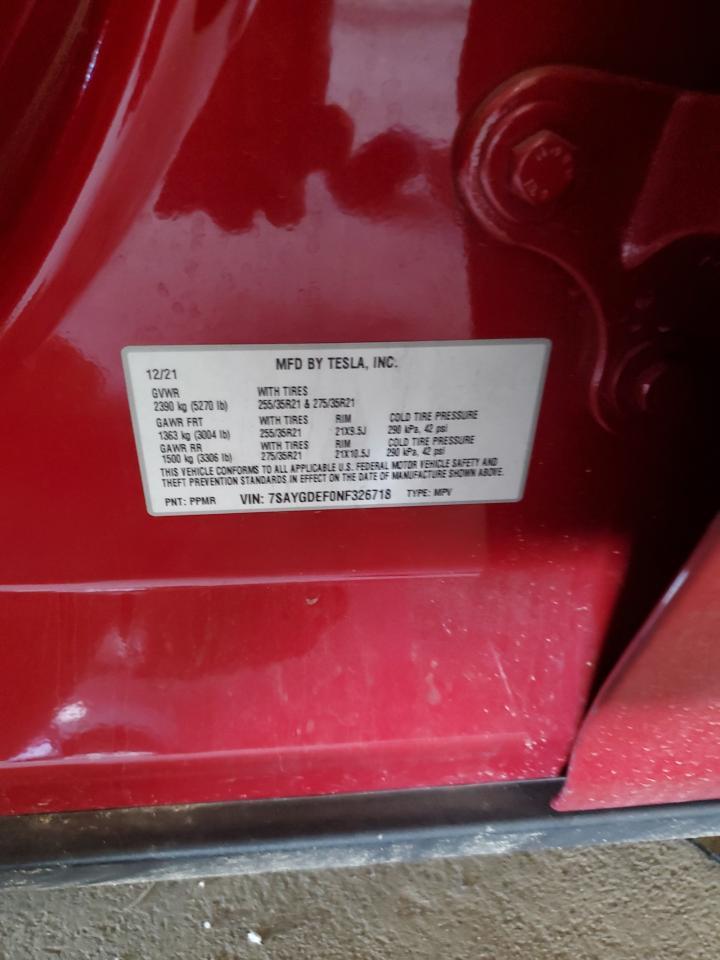 2022 TESLA MODEL Y