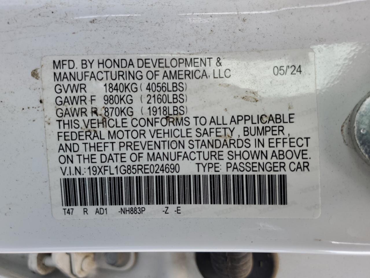 2024 HONDA CIVIC