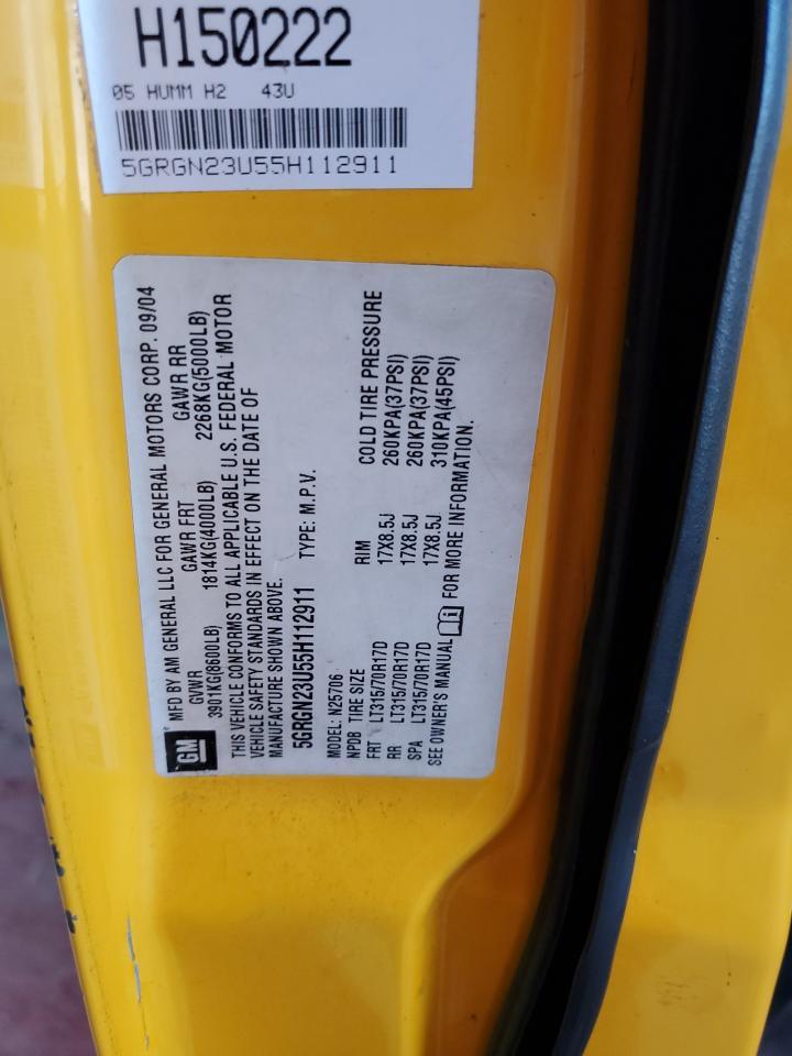 2005 HUMMER H2