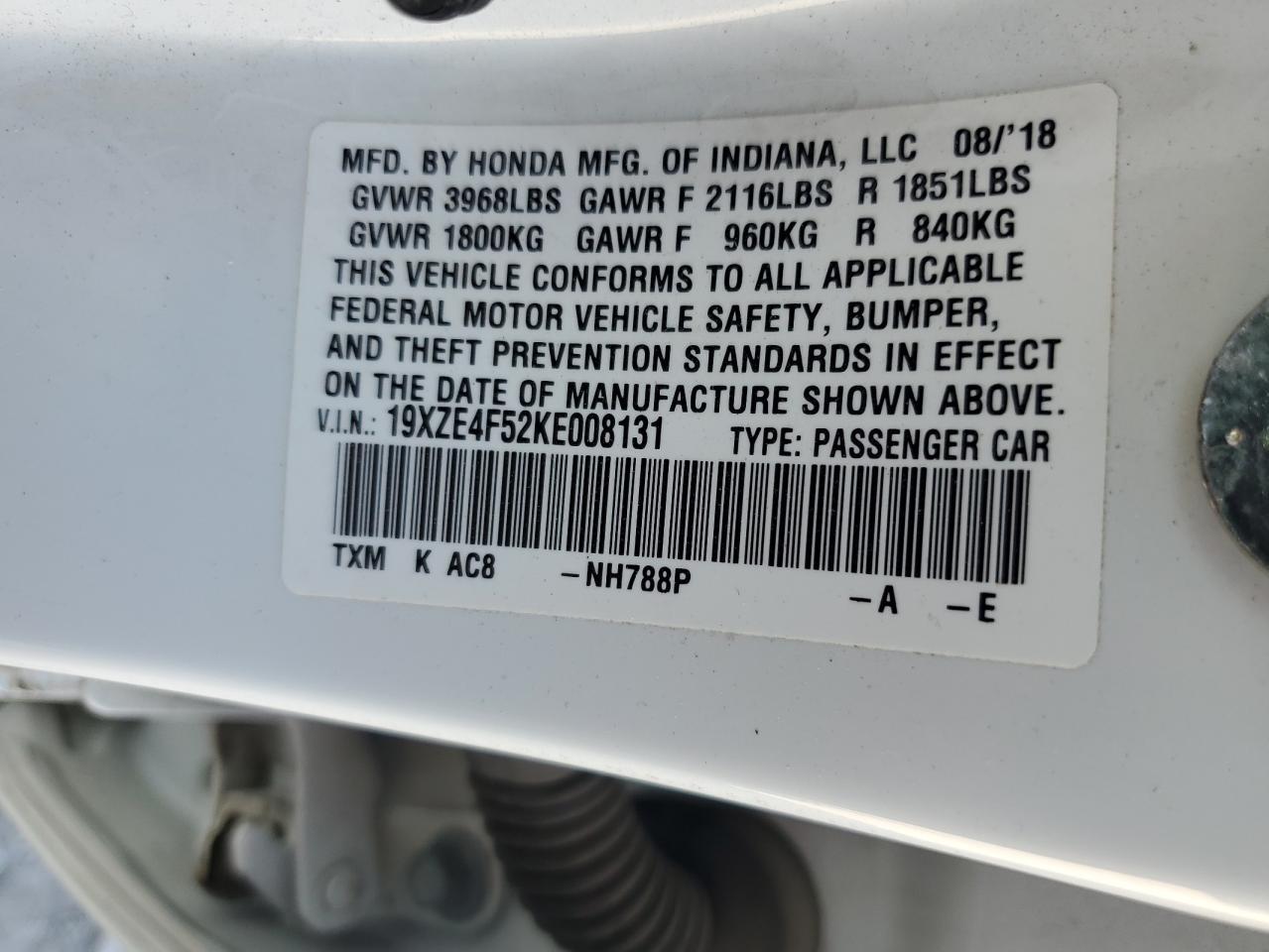 2019 HONDA Insight
