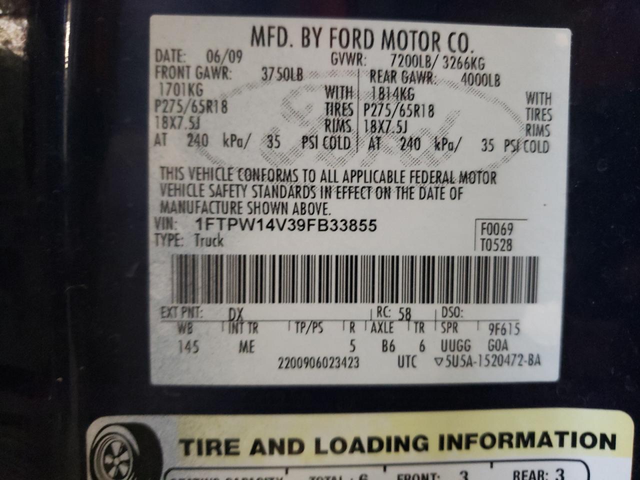 2009 FORD F-150