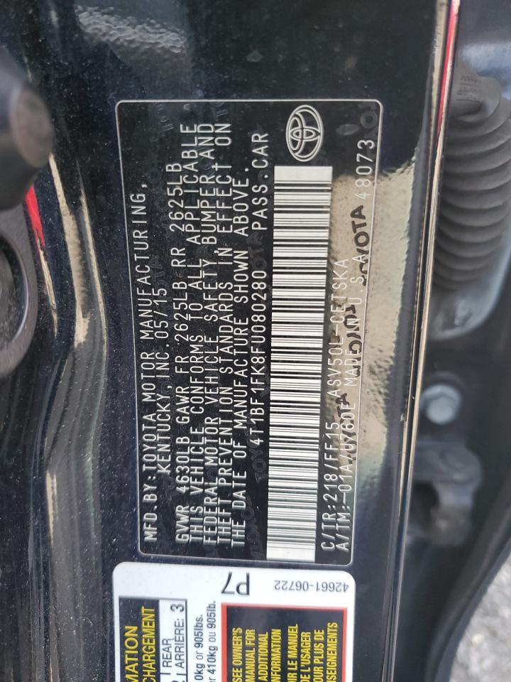 2015 TOYOTA CAMRY