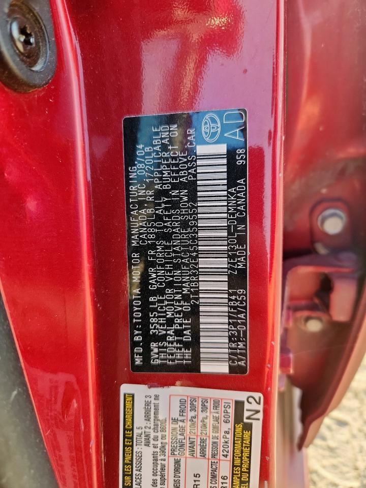 2005 TOYOTA COROLLA