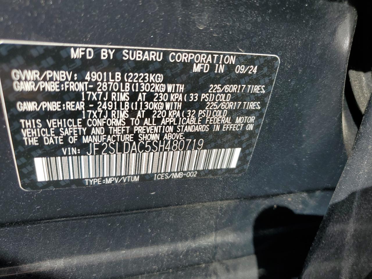 2025 SUBARU FORESTER