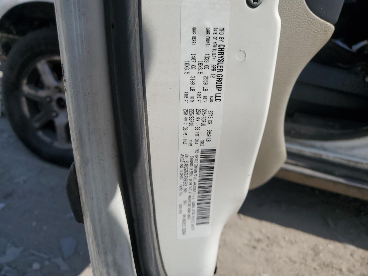 2012 DODGE GRAND CARAVAN
