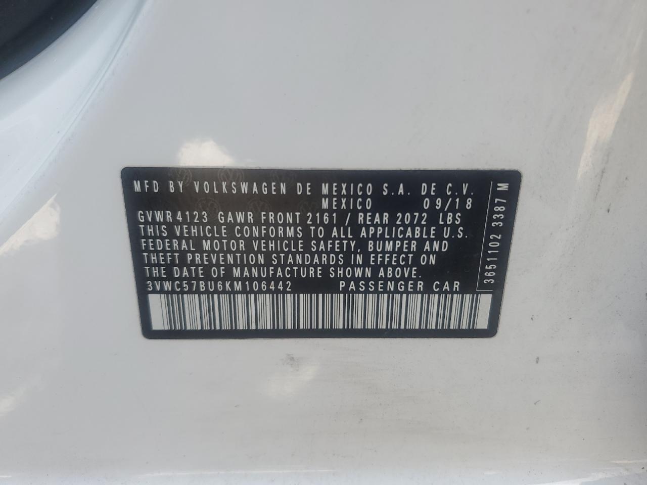 2019 VOLKSWAGEN JETTA