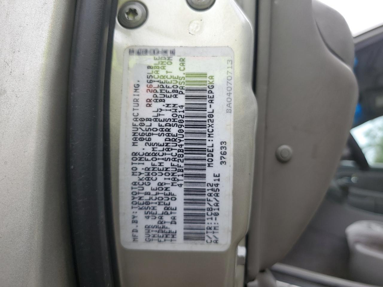 2000 TOYOTA Avalon