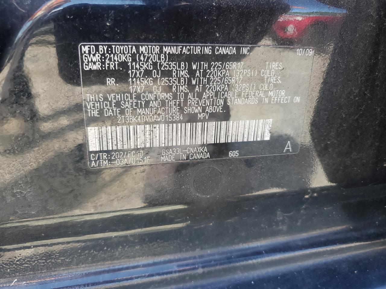 2010 TOYOTA RAV4