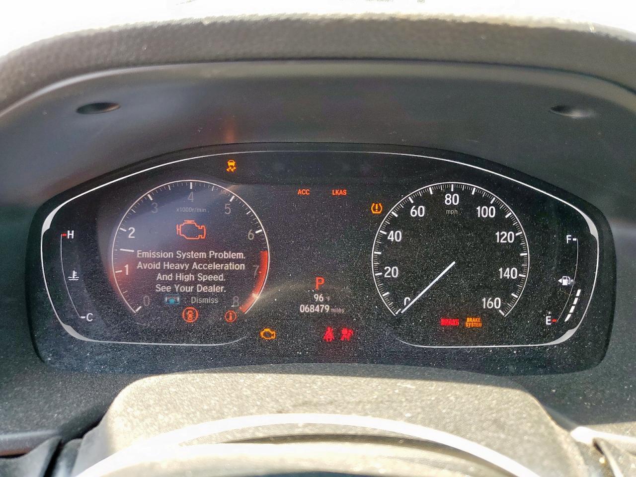 2019 HONDA ACCORD