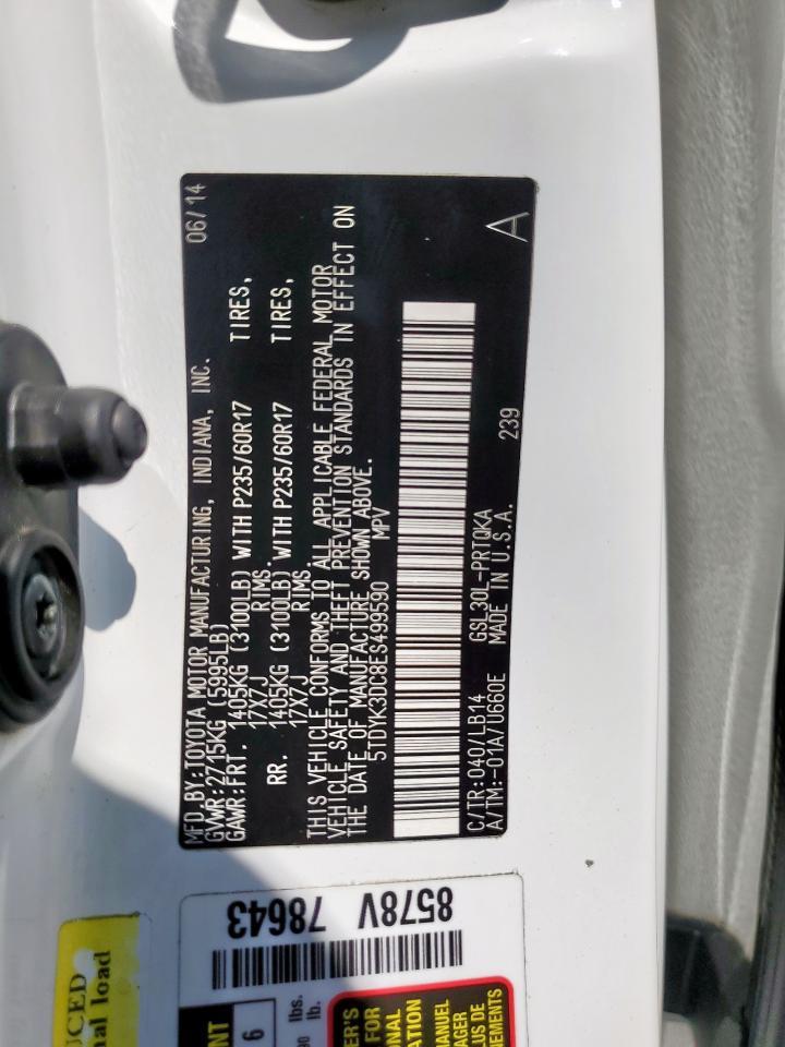 2014 TOYOTA SIENNA