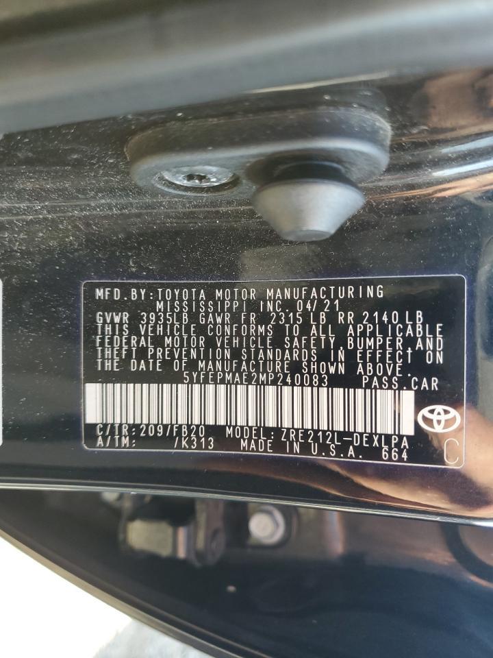 2021 TOYOTA COROLLA