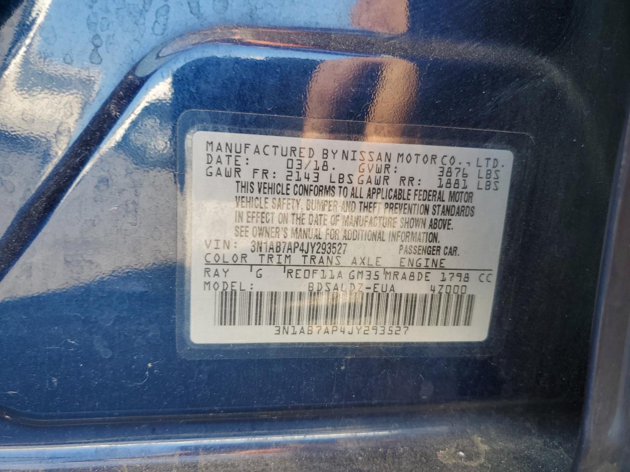 2018 NISSAN SENTRA