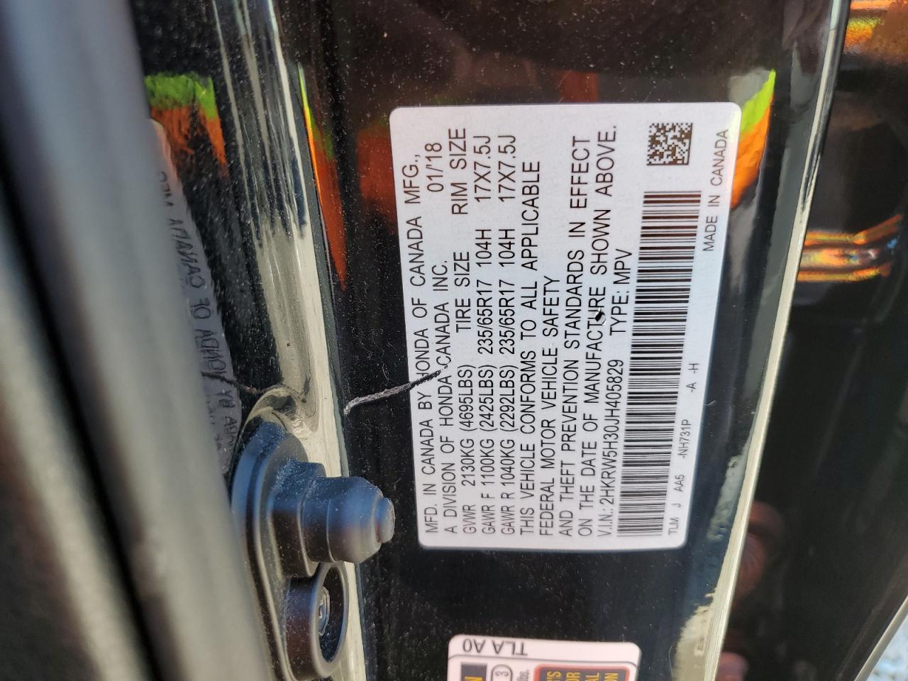 2018 HONDA CR-V